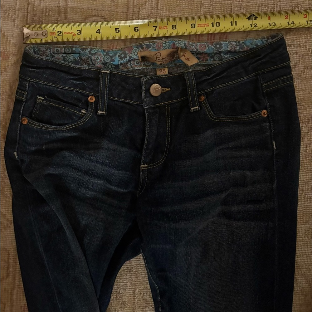 PAIGE Dark Indigo/Navy Women's Flare Jeans